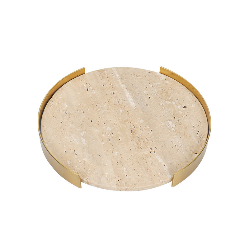 Round Marble Storage Tray