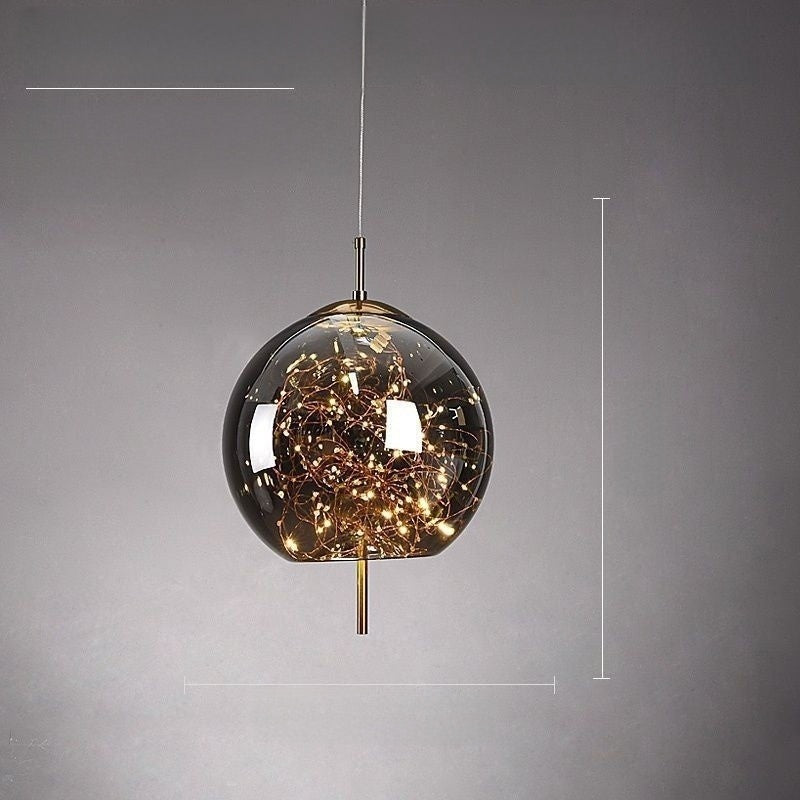 Smoked Glass Pendant Light