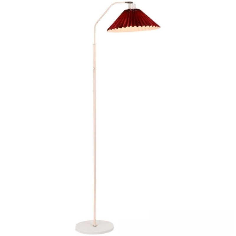 Warm Vintage Pleated Floor Lamp