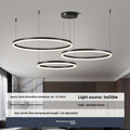 Dimmable Multi-Ring LED Pendant Light