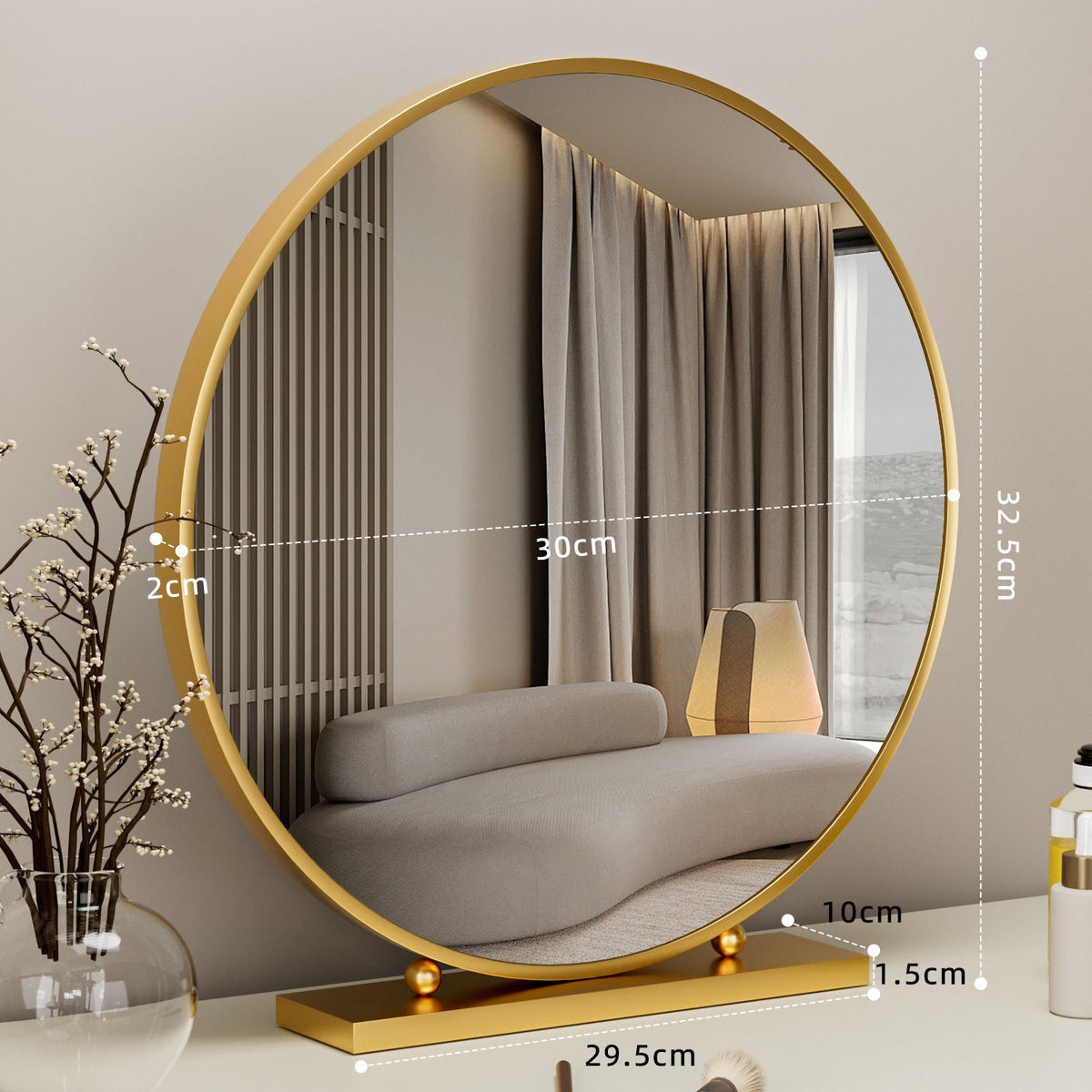 Smart Dimmable LED Vanity Mirror