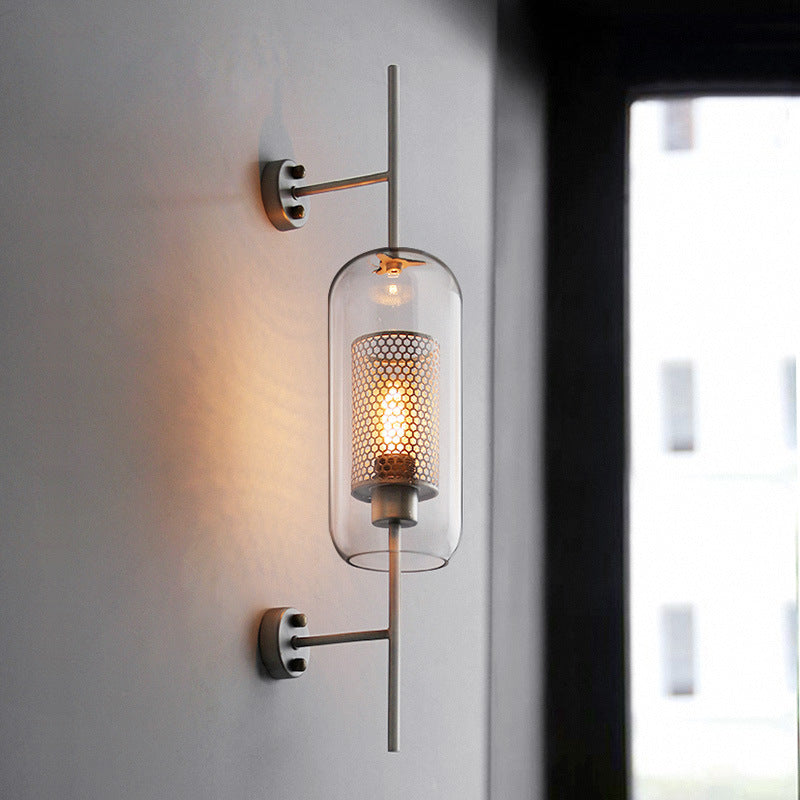 Refined Glass Shade Wall Light