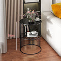 Slim Marble Top Side Table