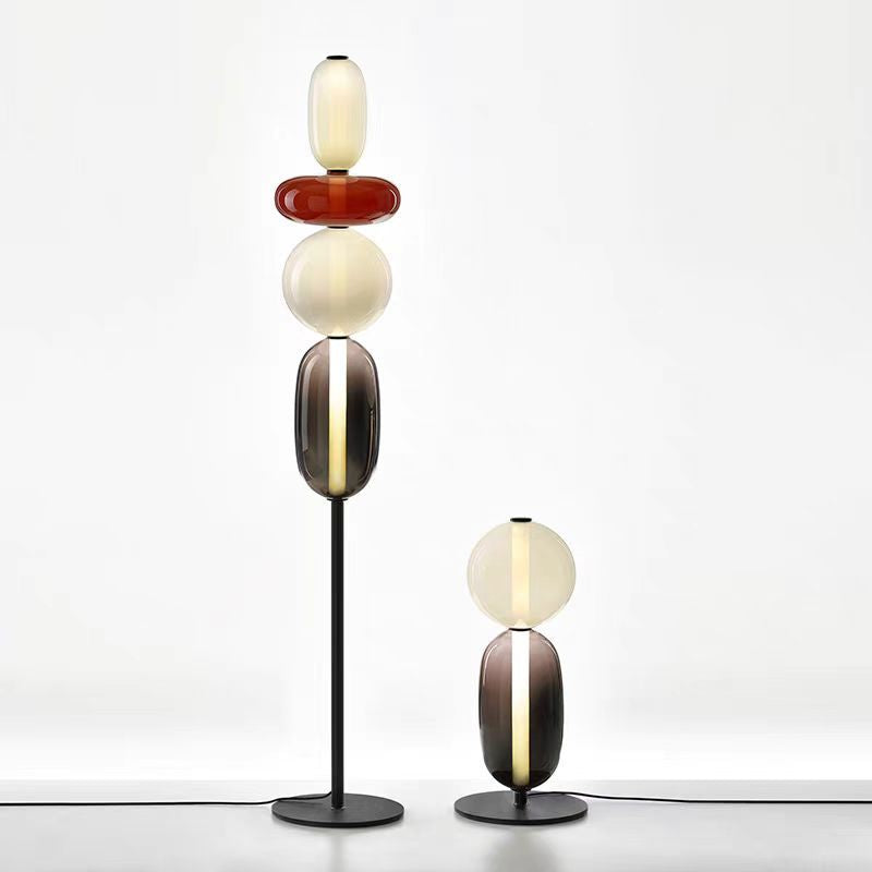 Colourful Multi-Head Glass Pendant Light