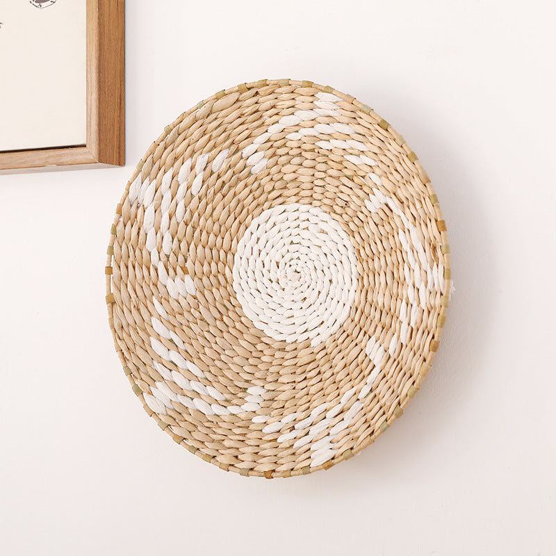 Artisan Handwoven Straw Wall Decor