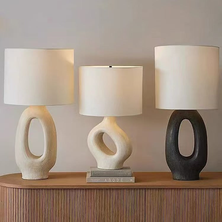 Wabi-Sabi Resin Table Lamp