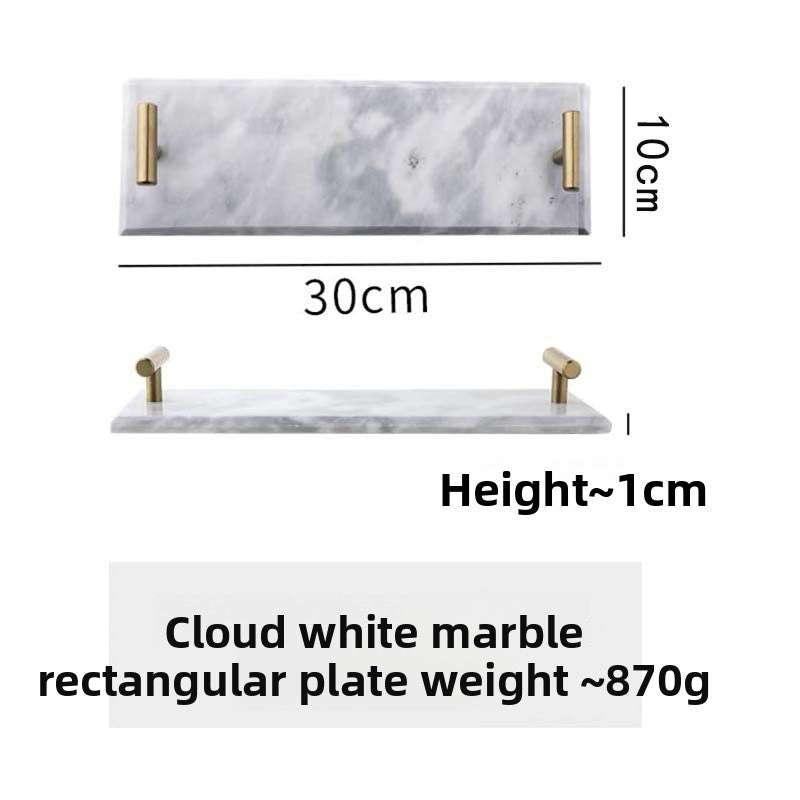 Natural Marble Serving Tray