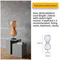 Grained Wood Veneer Table Lamp