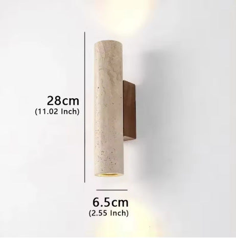 Natural Travertine LED Wall Light
