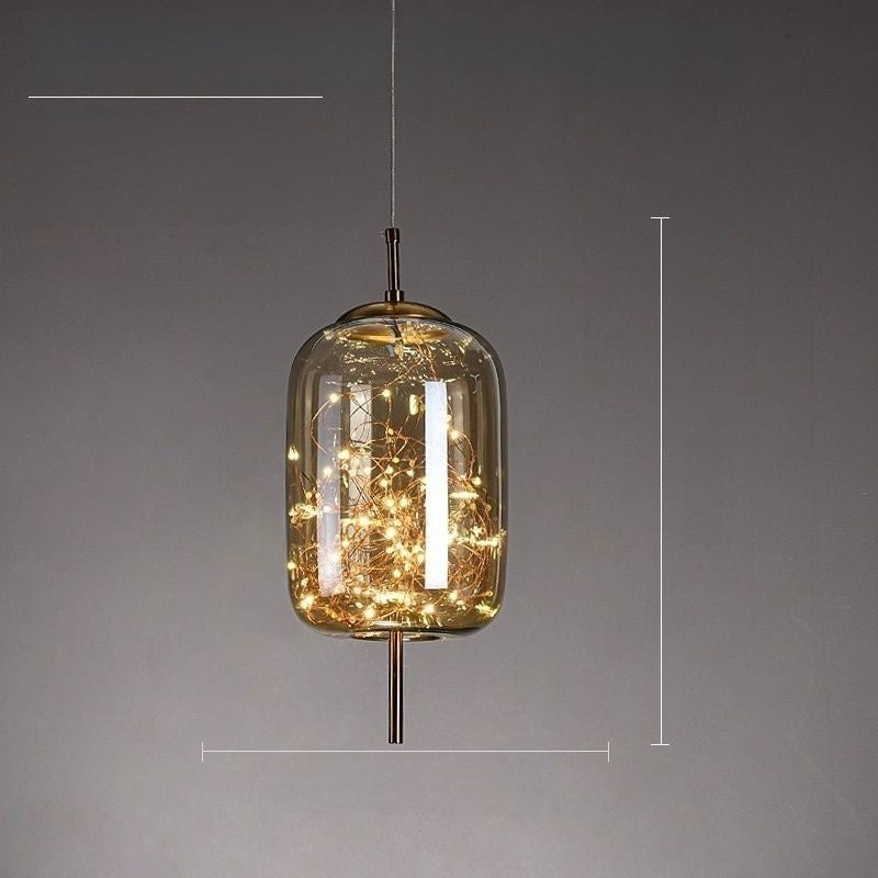 Smoked Glass Pendant Light