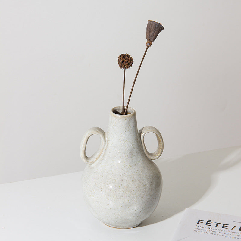 Glazed Ceramic Flower Vase