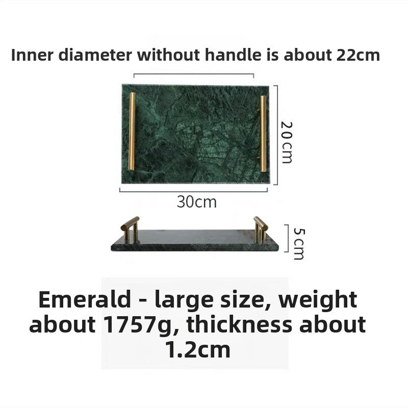 Natural Marble Serving Tray