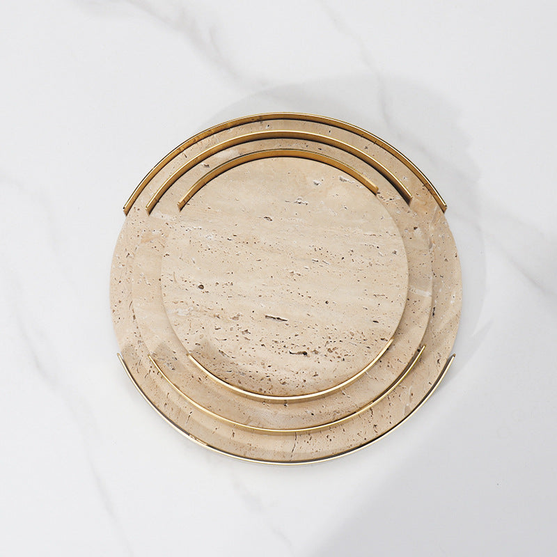Round Marble Storage Tray