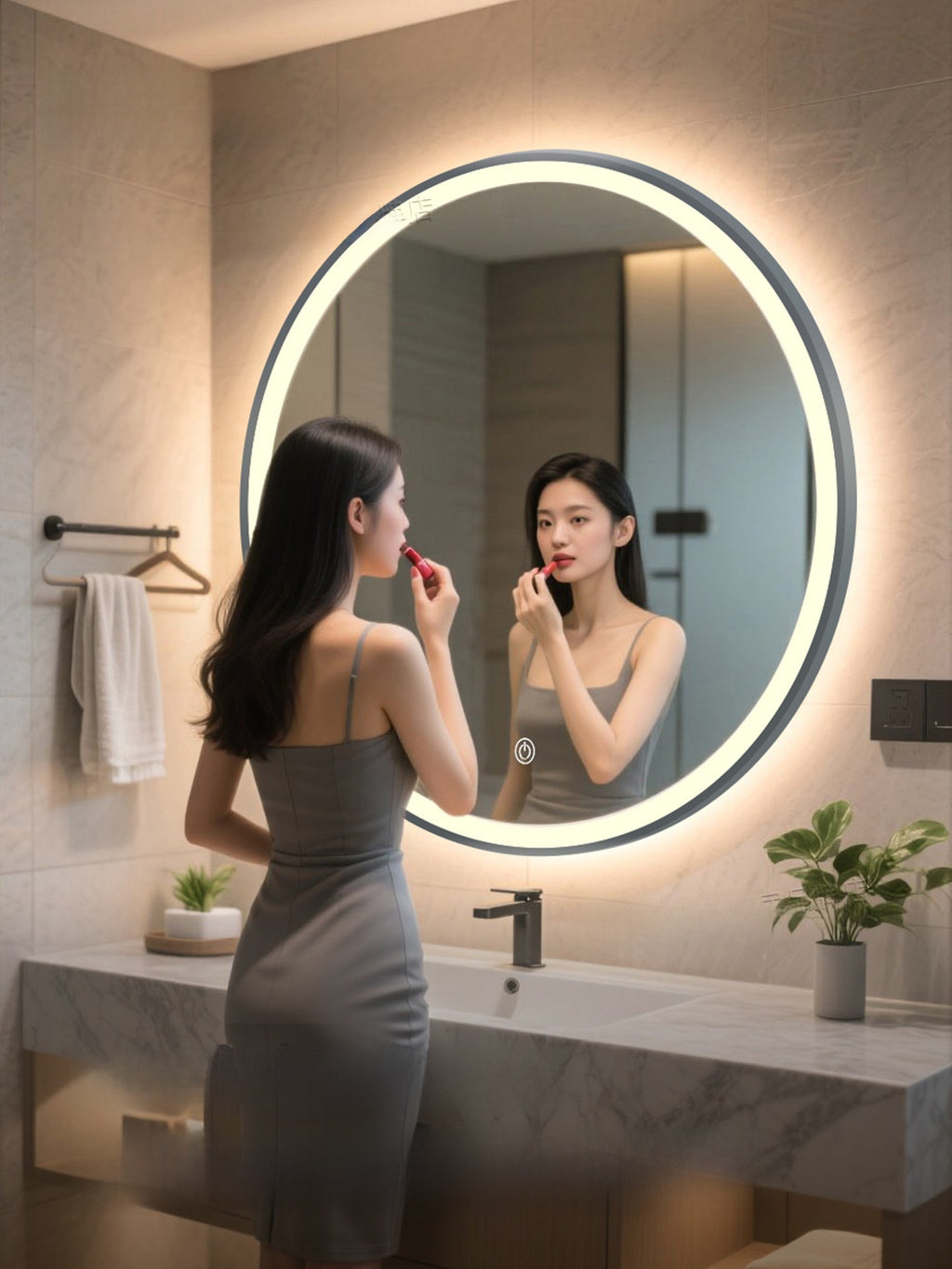 Anti-Fog LED Bathroom Mirror