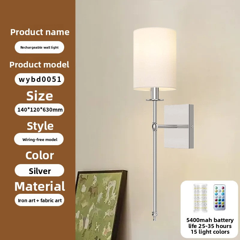Wireless Fabric Wall Light