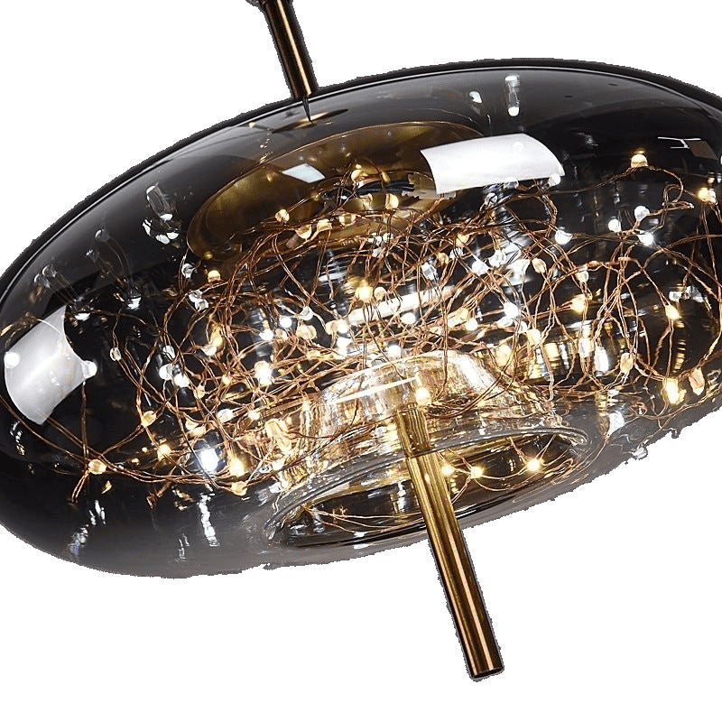 Smoked Glass Pendant Light