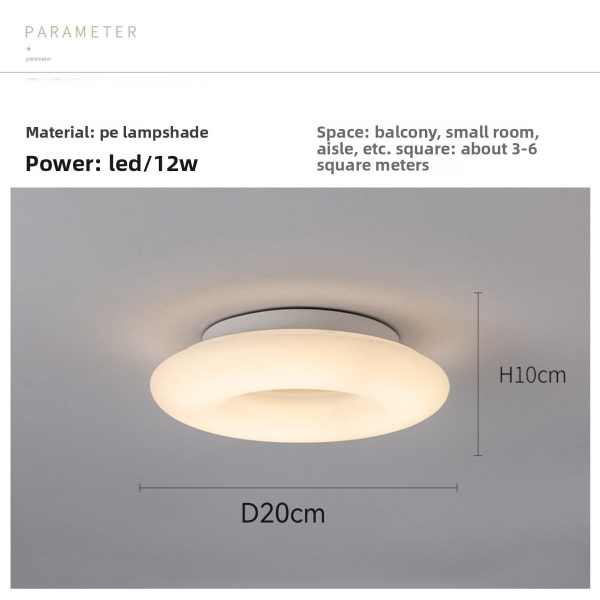 Dimmable Donut LED Pendant Light