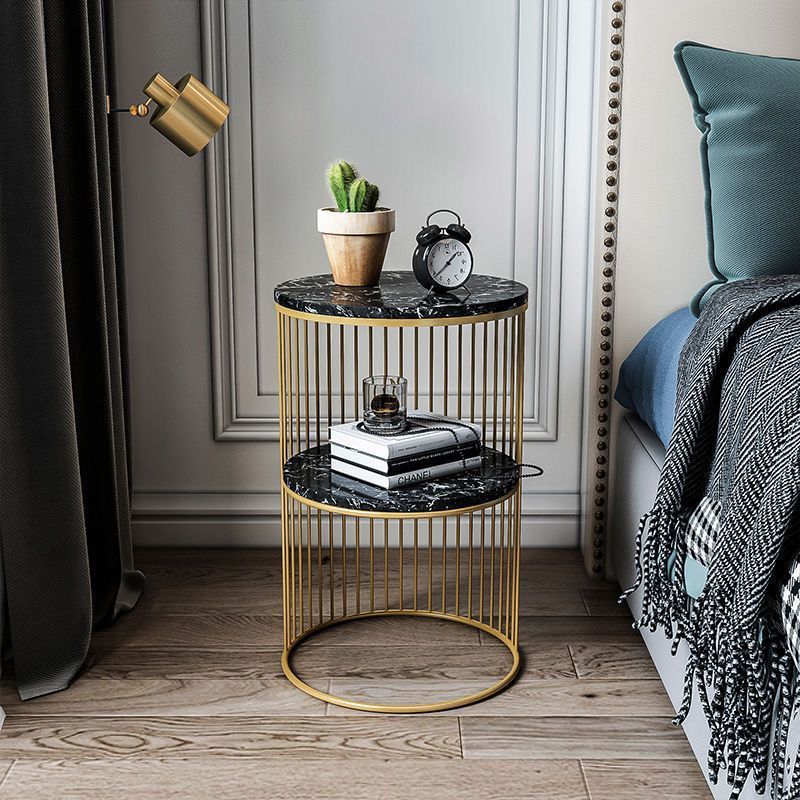Slim Marble Top Side Table
