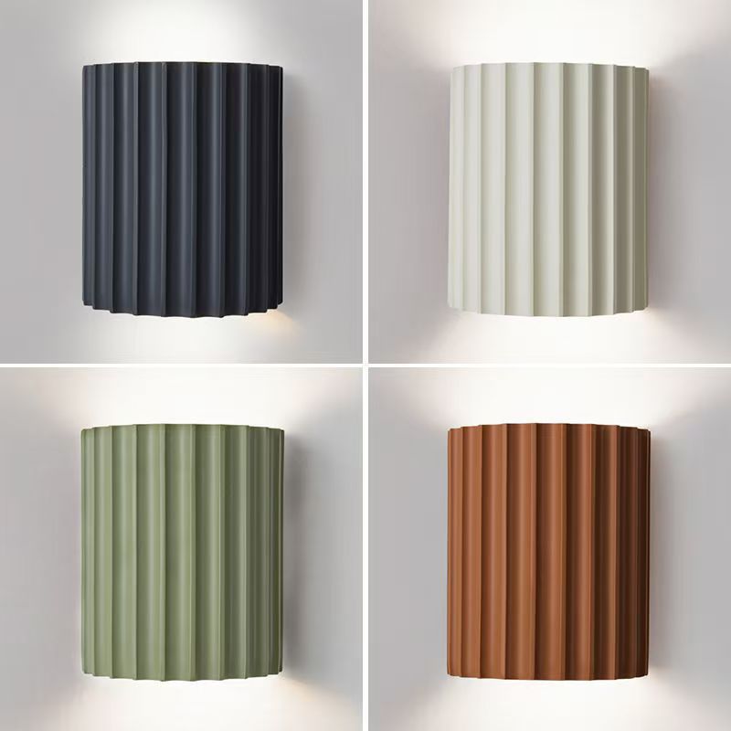 Sculpted Resin LED Wall Light