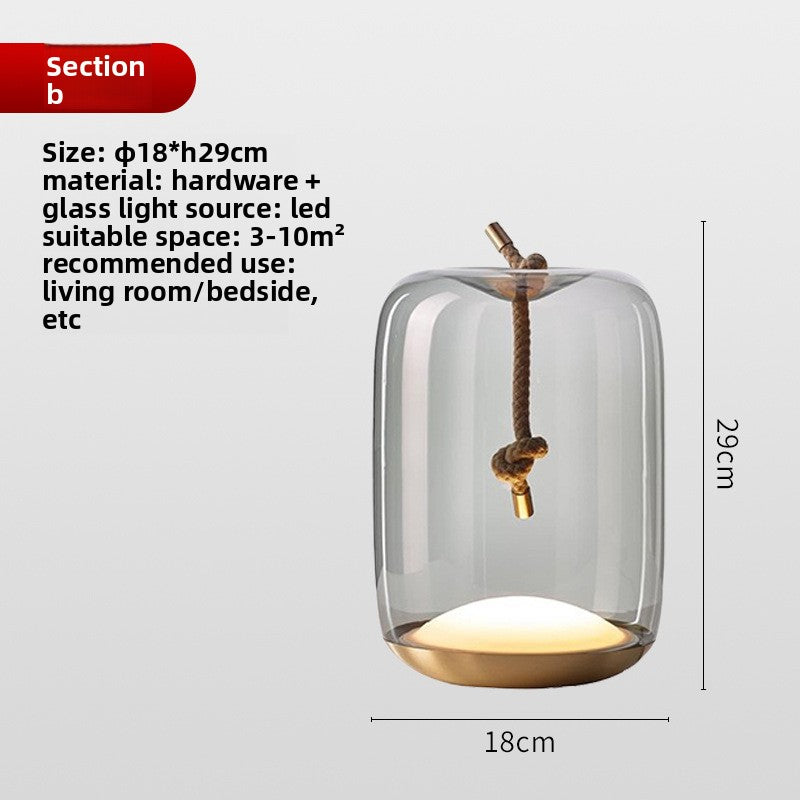 Woven Hemp Rope Table Lamp