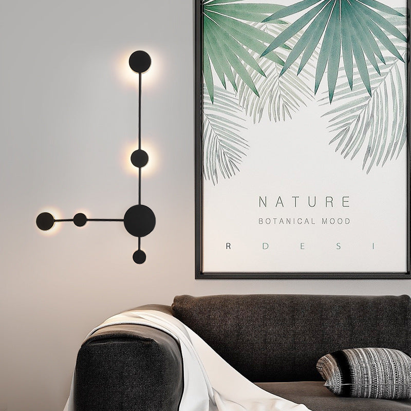 Tall Multi-Head Wall Light