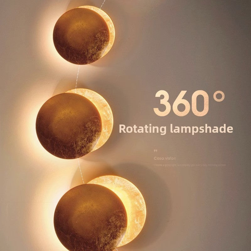 Sculptural Lunar Eclipse Wall Light