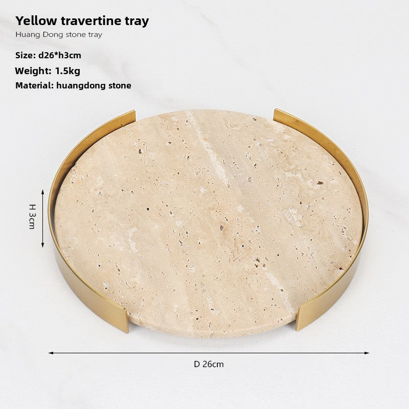 Round Marble Storage Tray