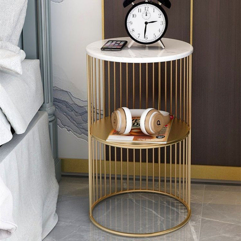 Slim Marble Top Side Table