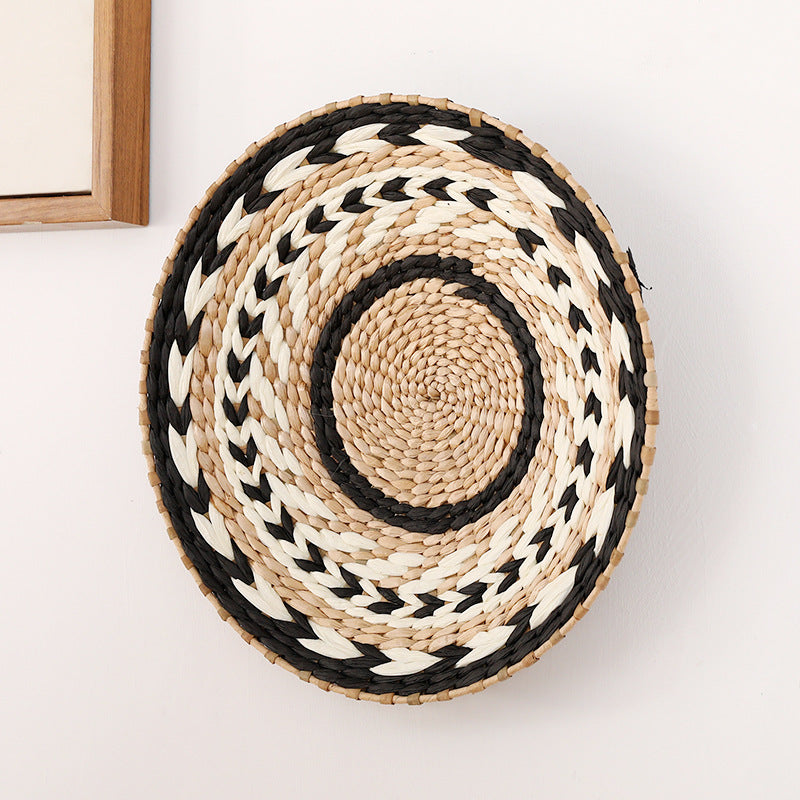 Artisan Handwoven Straw Wall Decor