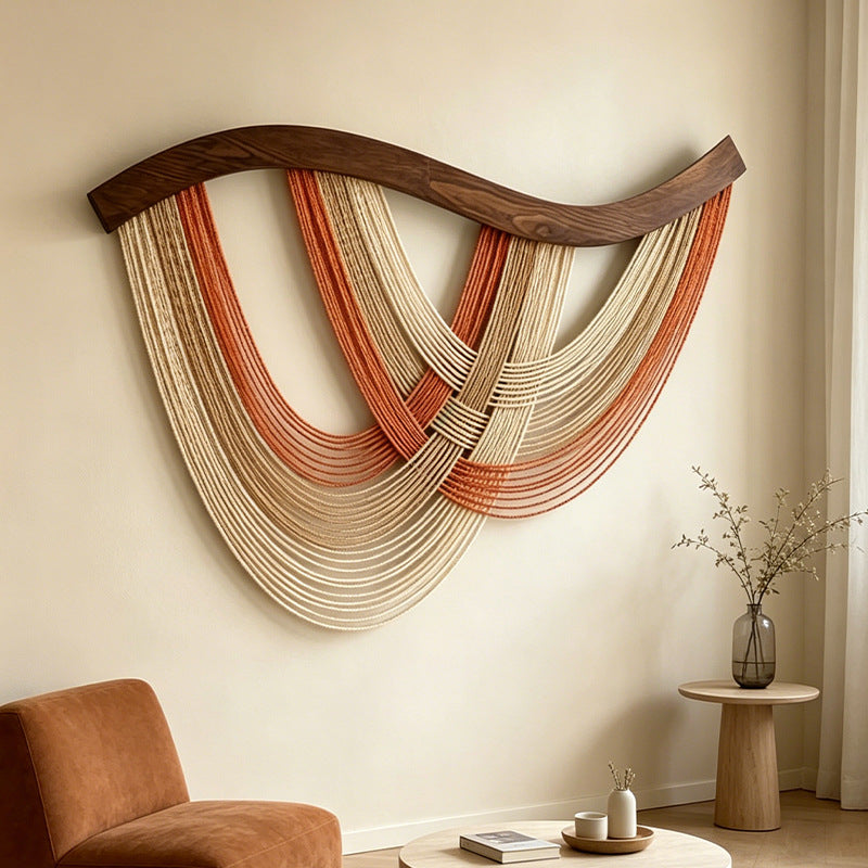 Textured Cotton Rope Wall Tapestry
