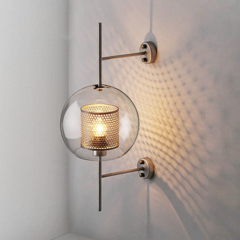 Refined Glass Shade Wall Light