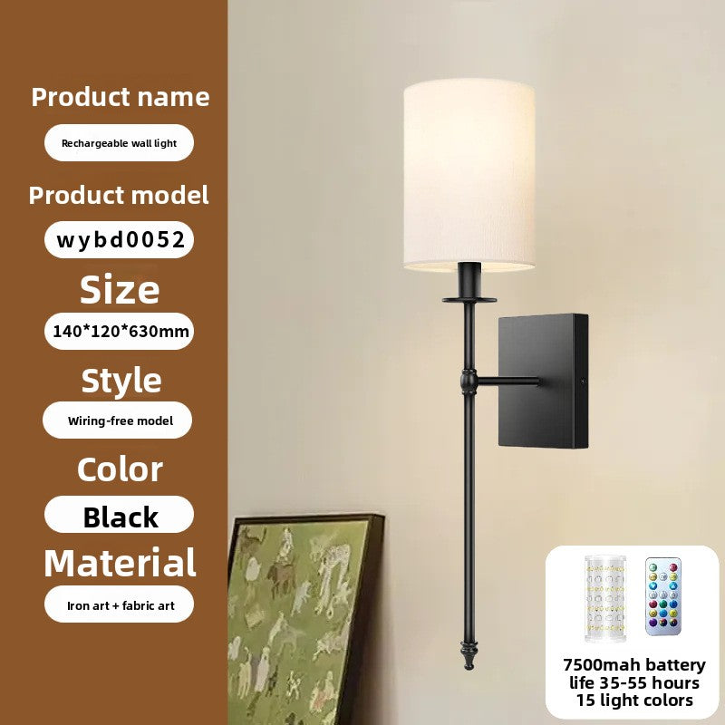 Wireless Fabric Wall Light