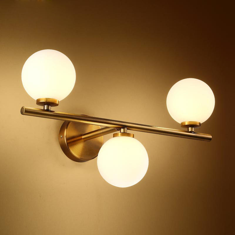 Electroplated Gold Glass Wall Light