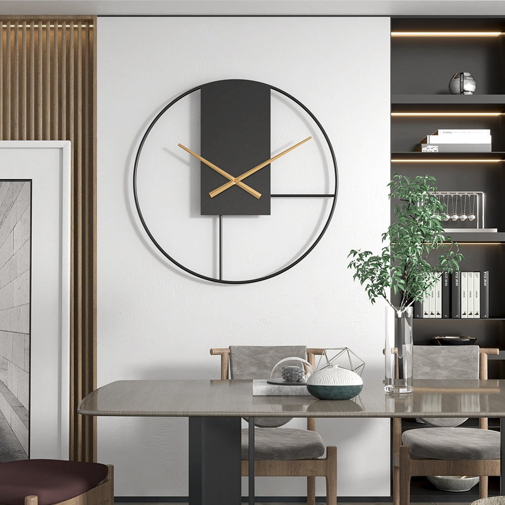 Large Metal Wall Clock