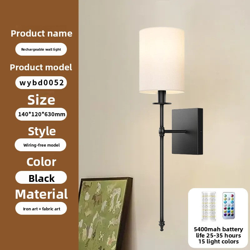 Wireless Fabric Wall Light