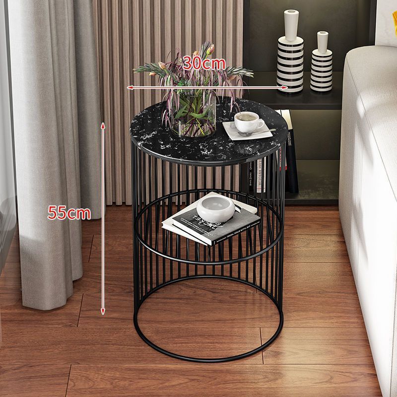 Slim Marble Top Side Table