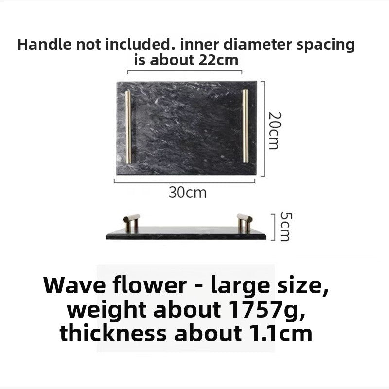 Natural Marble Serving Tray