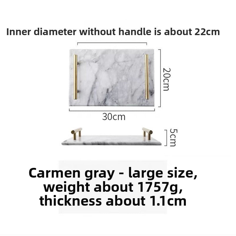 Natural Marble Serving Tray