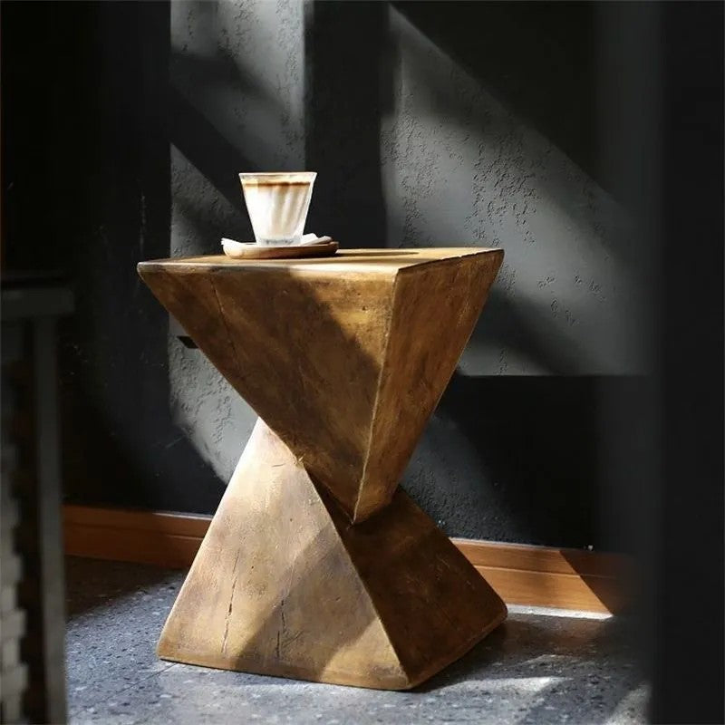 Sculptural Magnesium Oxide Bedside Table