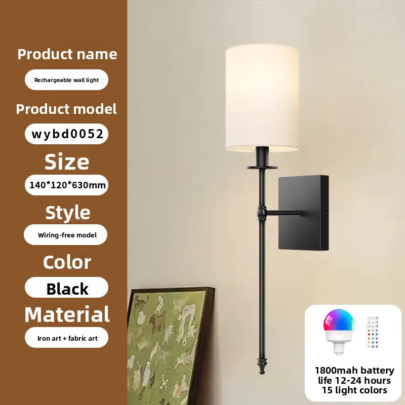 Wireless Fabric Wall Light