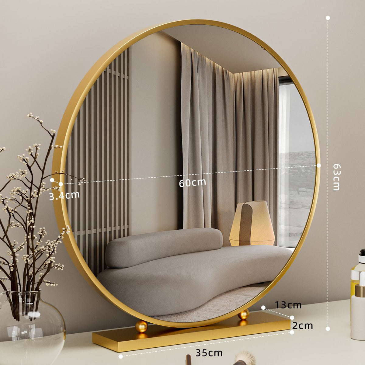 Smart Dimmable LED Vanity Mirror