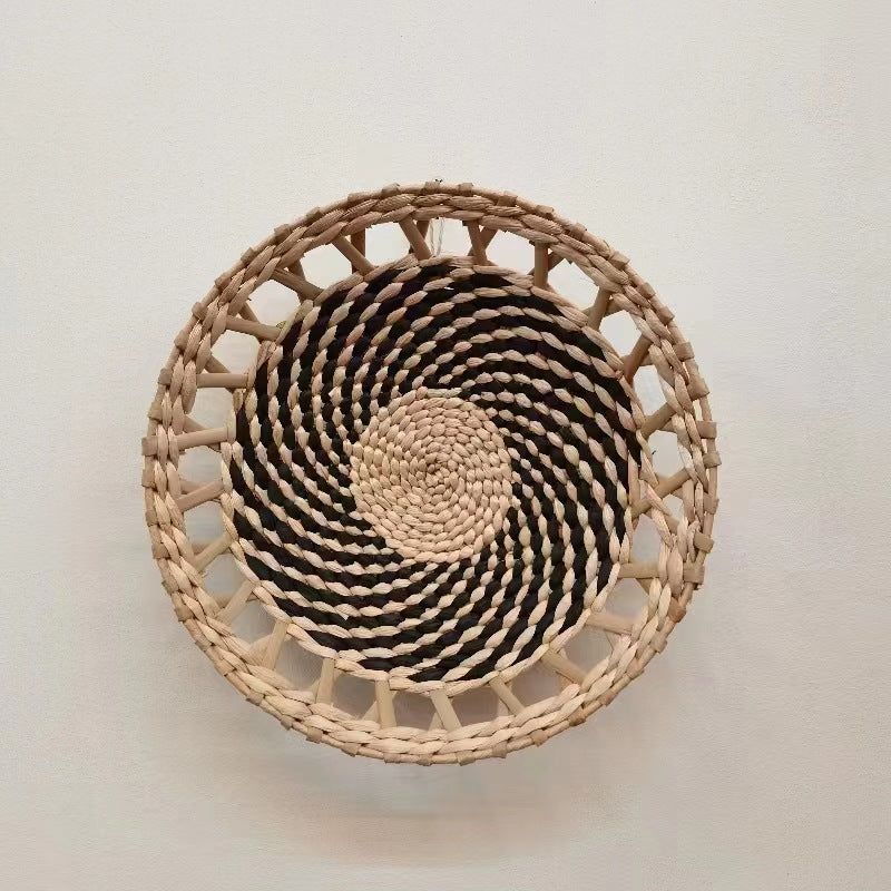 Artisan Handwoven Straw Wall Decor