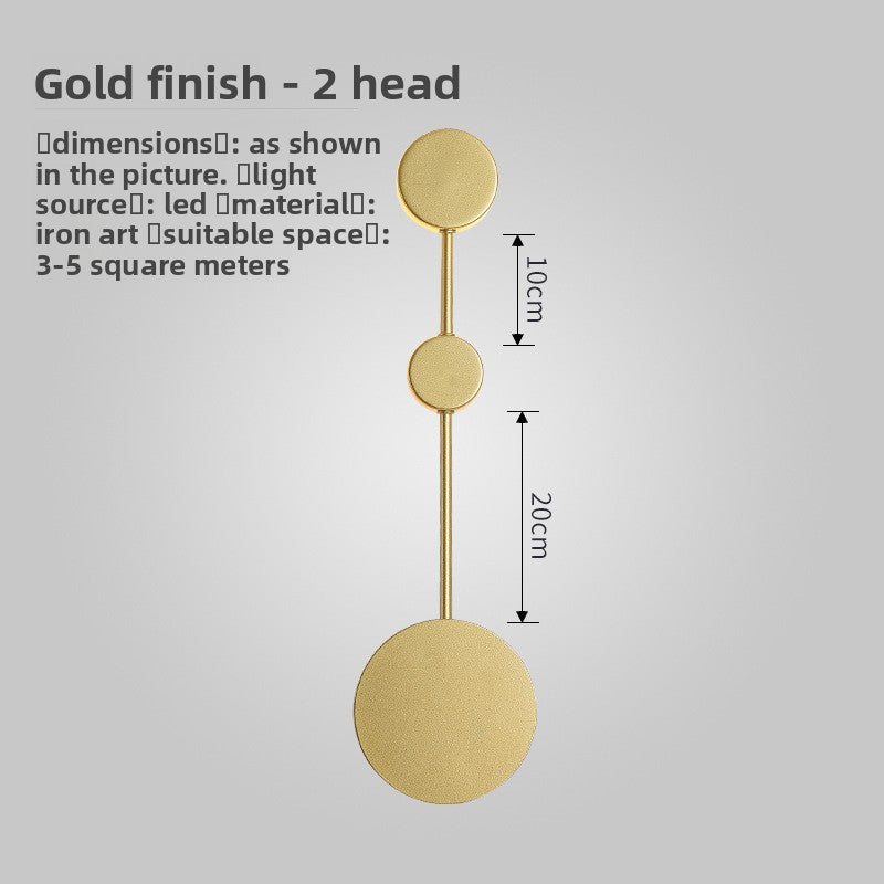 Tall Multi-Head Wall Light