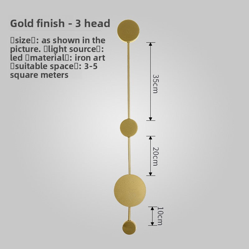 Tall Multi-Head Wall Light