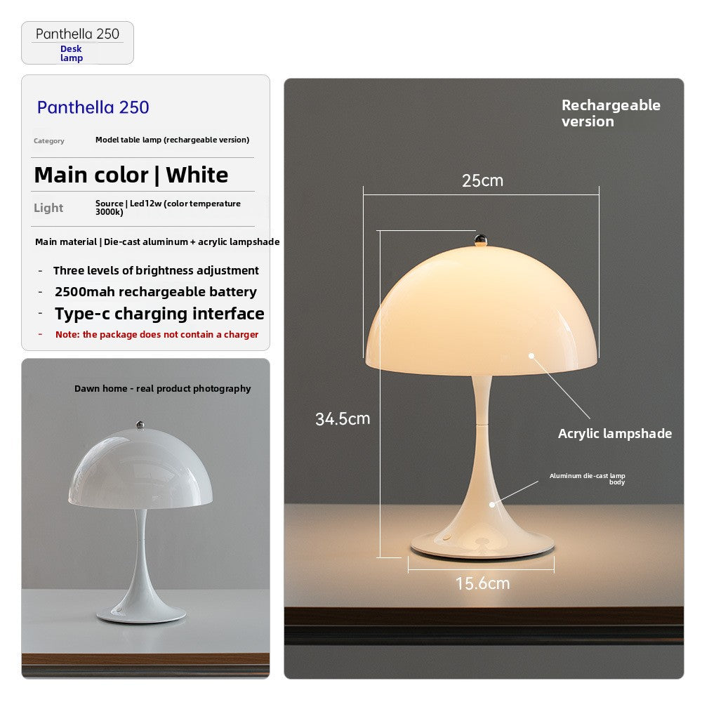 Sculptural Mushroom Table Lamp