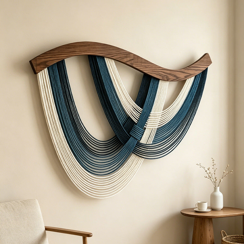 Textured Cotton Rope Wall Tapestry