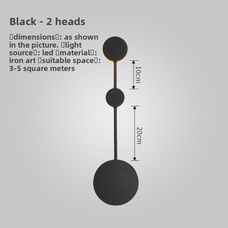 Tall Multi-Head Wall Light
