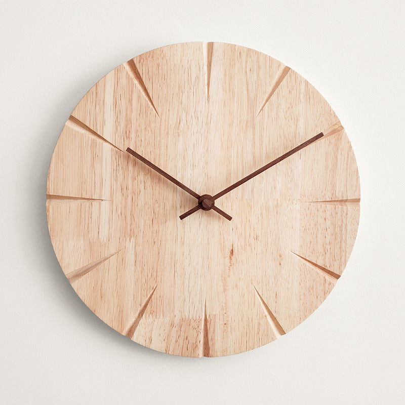 Nordic Silent Wood Wall Clock