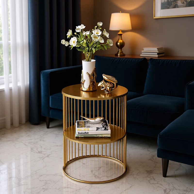 Slim Marble Top Side Table