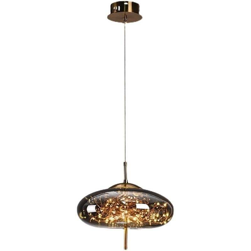 Smoked Glass Pendant Light